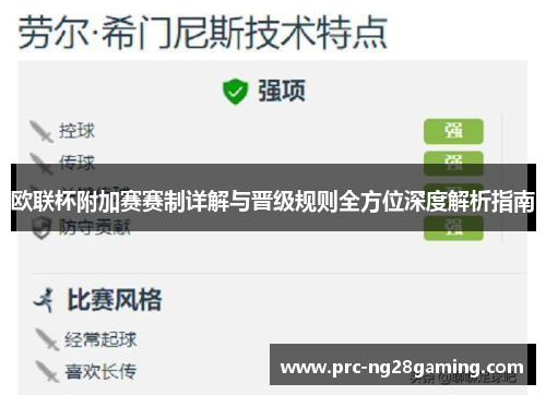 欧联杯附加赛赛制详解与晋级规则全方位深度解析指南