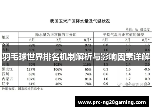 羽毛球世界排名机制解析与影响因素详解
